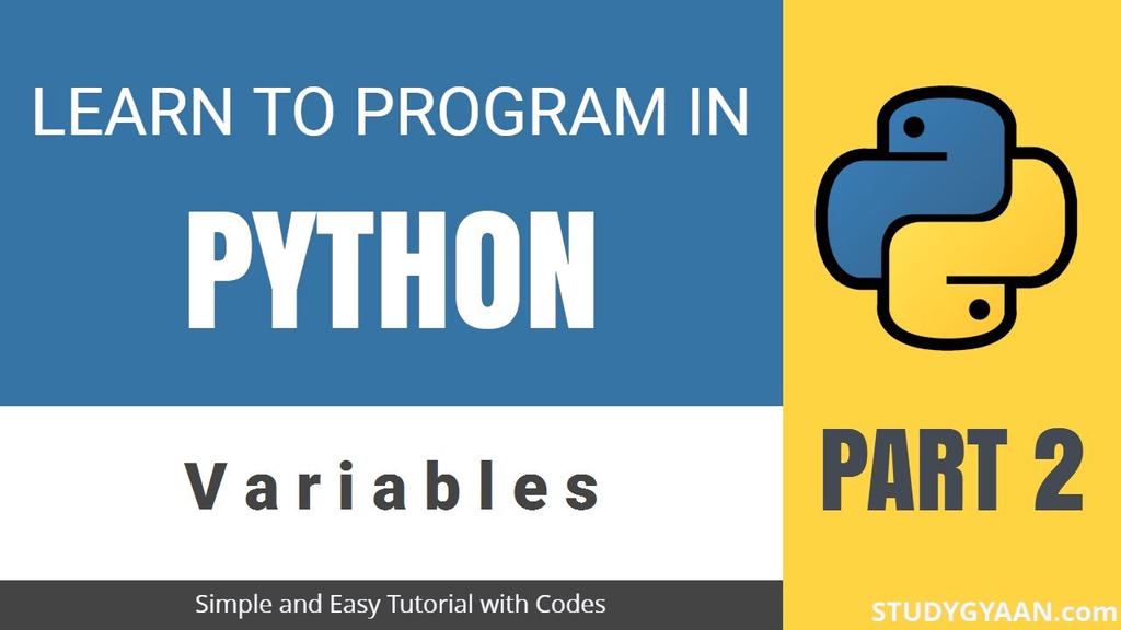 'Video thumbnail for Python Tutorial 2 - Variables'