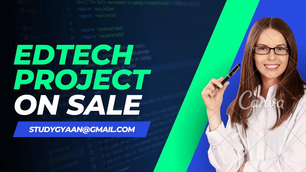 'Video thumbnail for EdTech Startup Idea Full Project - Contact - studygyaan@gmail.com'