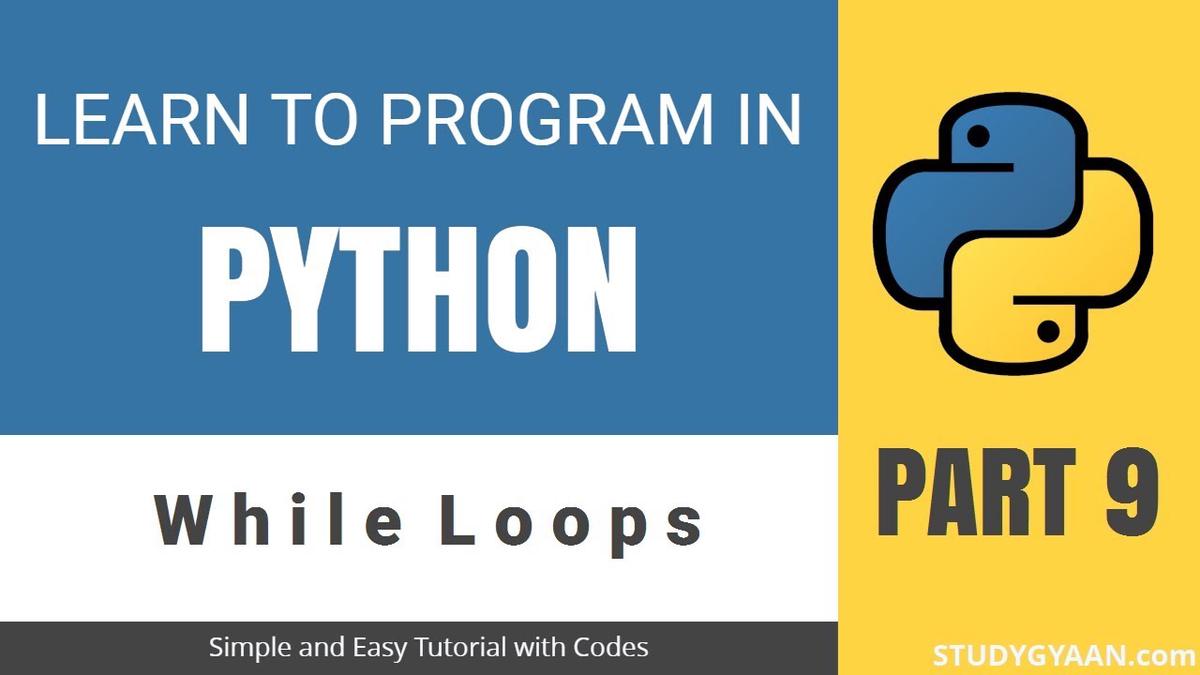'Video thumbnail for Python Tutorial 9 - While Loop'