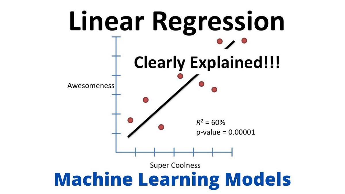 'Video thumbnail for Linear Regression for Machine Learning | In Detail and Code'