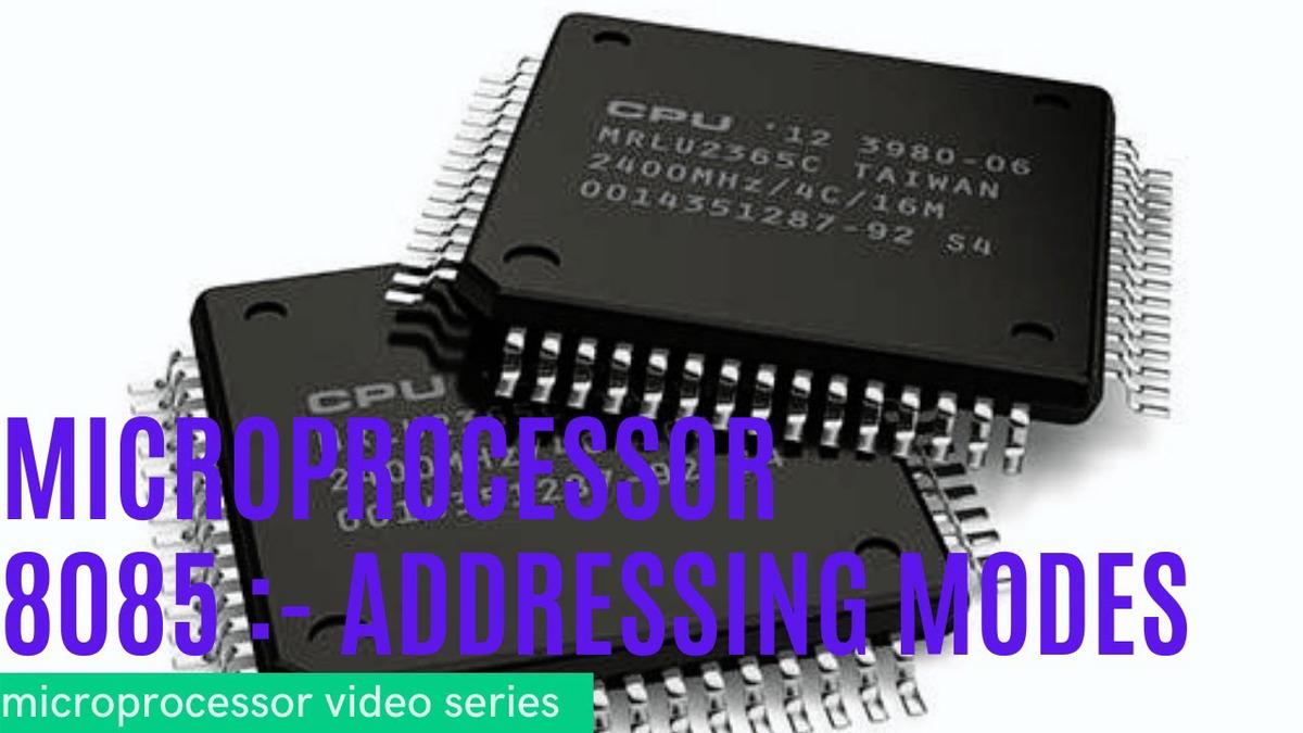 'Video thumbnail for Microprocessor 8085 | Addressing Modes'