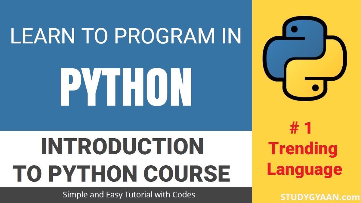 'Video thumbnail for Python Tutorial Introduction'