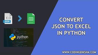 'Video thumbnail for Convert JSON to Excel using json2excel Library in Python'