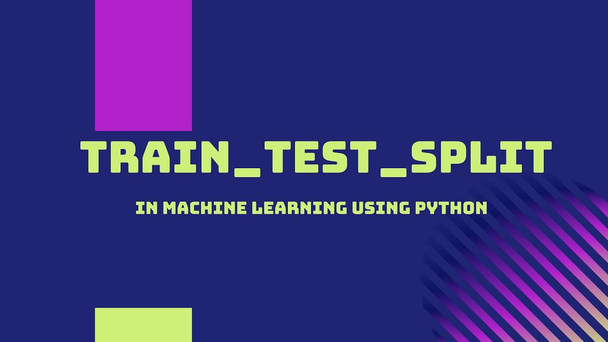 'Video thumbnail for Train Test Split in Python Scit Learn'