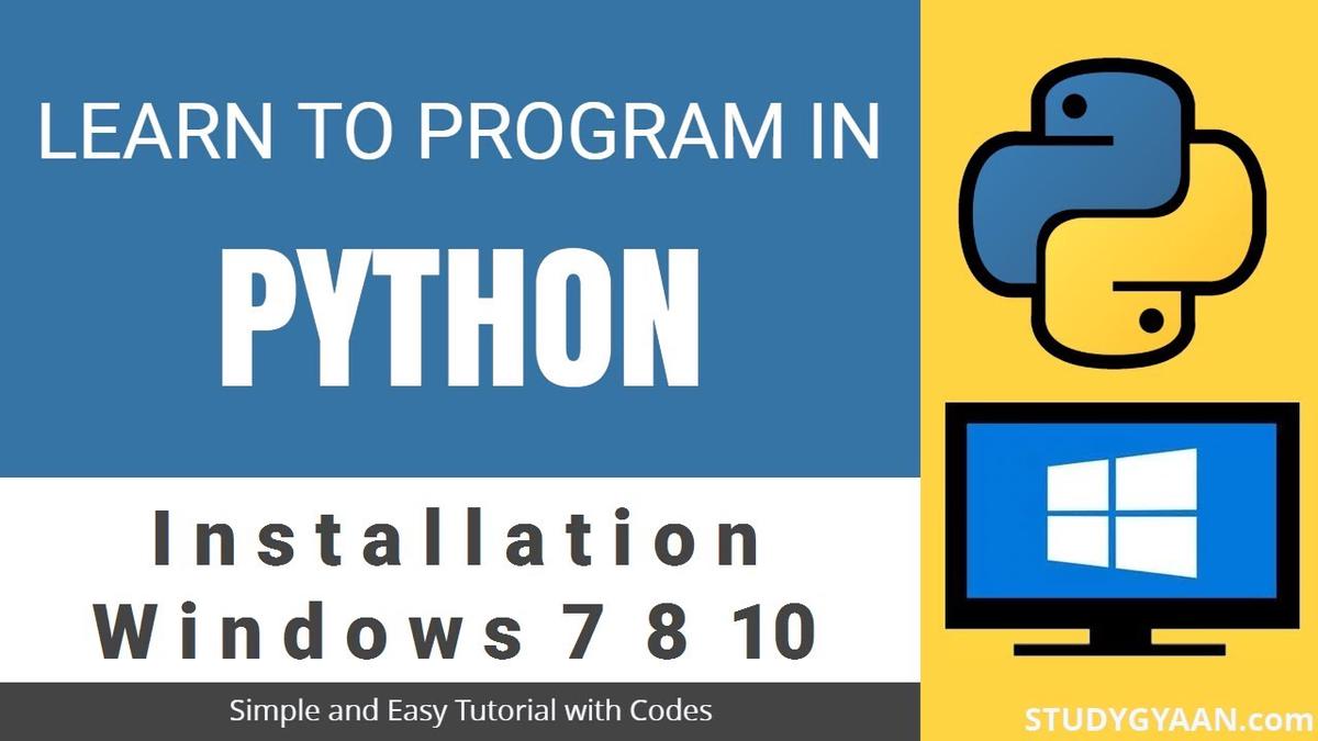 'Video thumbnail for How to Install and Download Python on Windows 7, 8, 10 - 64/32 bit'