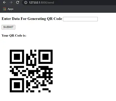 Generate QA Code in Django