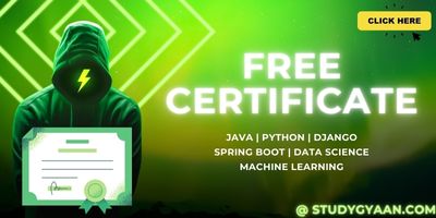 Free Certificates on Passing Exam for Python, Spring Boot, Machine Learning, Data Science and Django